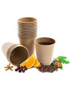 Vaso Cartón Kraft 220ml 7 5oz 1000ud SMRK7 2