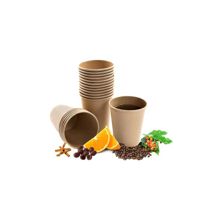 Vaso Cartón Kraft 220ml 7 5oz 1000ud SMRK7