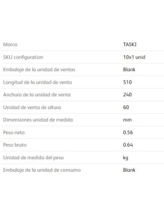 Bolsa Aspiradora Taski Aero 8/15 10x1ud 7524289 2