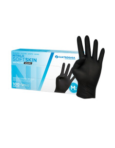 Guante Nitrilo Softskin Negro Grande 10x100ud