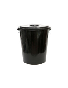 Cubo Bin Negro 100L con Tapa 3ud