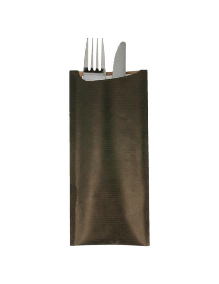 Bolsas Cubierto Servilleta Negro 250ud 223 20