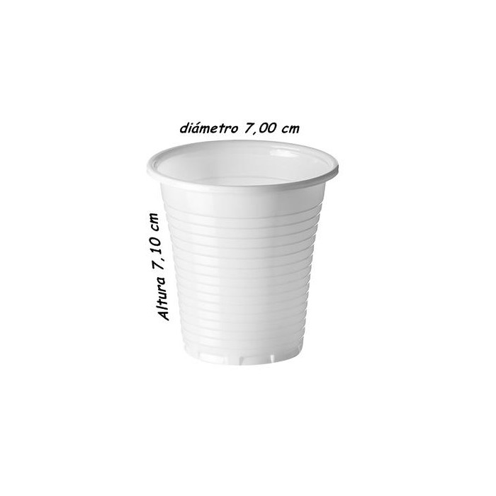 Vaso 150ml Blanco Reutilizable 30x100ud 