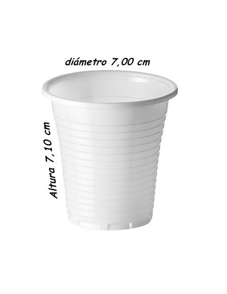 Vaso 150ml Blanco Reutilizable 30x100ud 