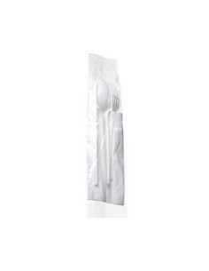 Set Cuchara Cuchillo Tenedor Servilleta 500ud