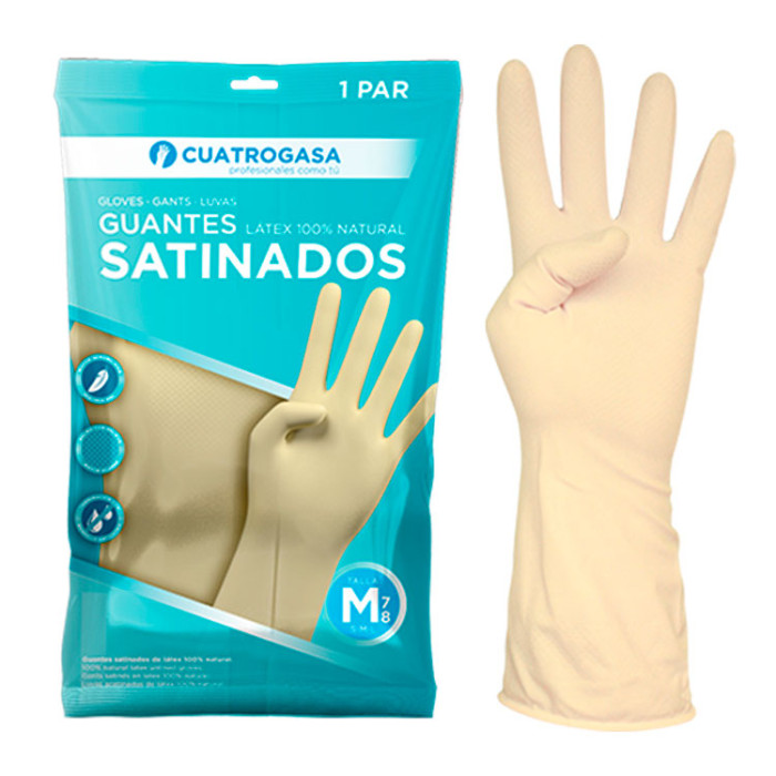 Guantes Látex Satinados Grande 180x2ud