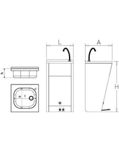 Lavamanos Registrable con Doble Pedal 2