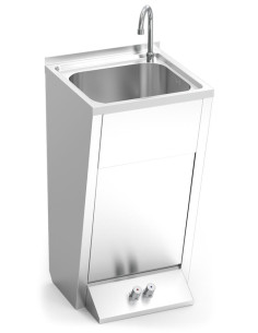 Lavamanos Registrable con Pedestal Doble Pulsador