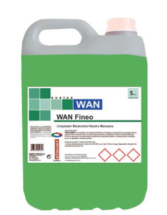 Limpiador Bioalcohol Neutro Manzana WAN Fineo 4x5L
