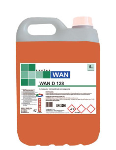 Limpiador Concentrado sin Espuma WAN D 128 4x5L