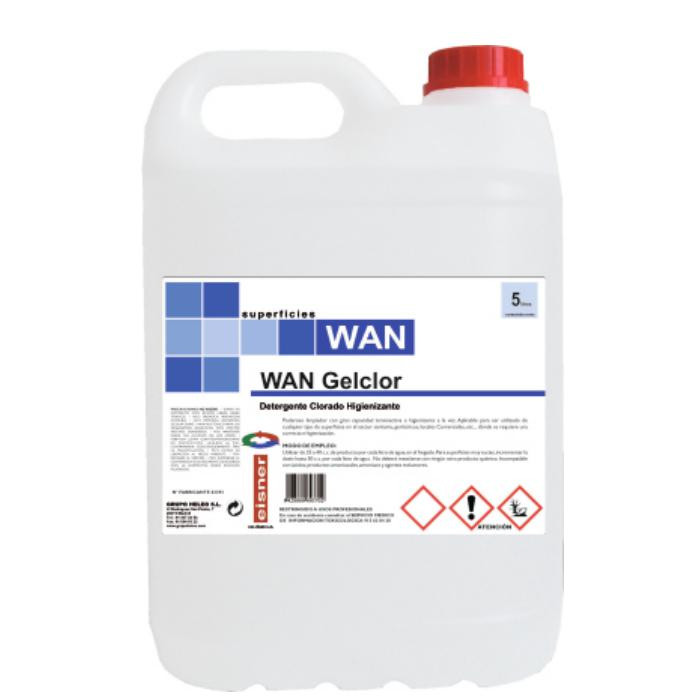 Detergente Desodorizante Clorado WAN Gelclor 4x5L