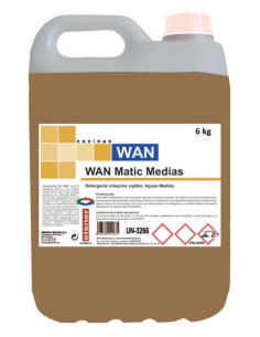 Detergente Vajillas WAN Matic Medias 6kg 4ud