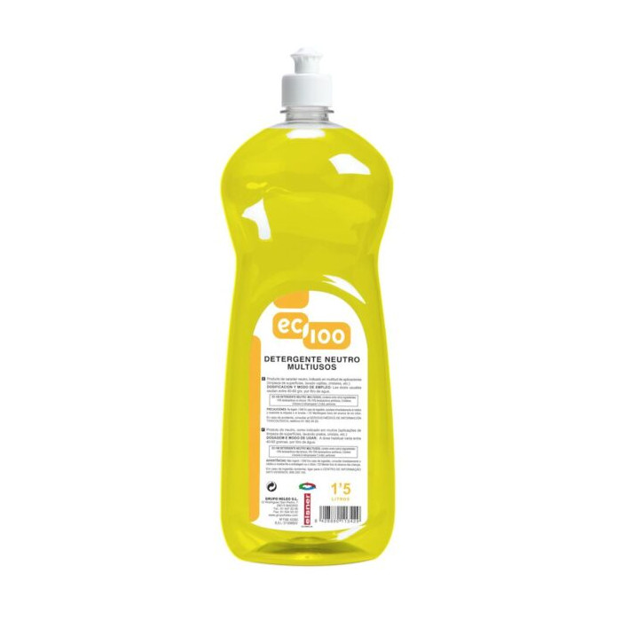 Detergente Neutro EC-100 Multiusos 1 5L 12ud