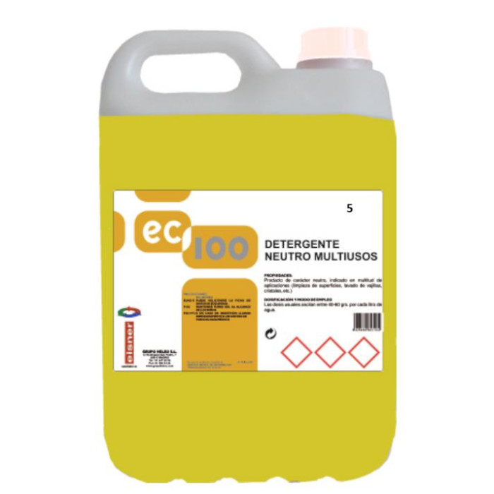 Detergente Neutro EC-100 Multiusos 5L 4ud