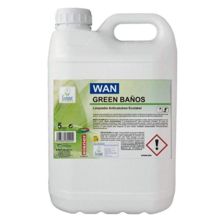 Limpiador Anticalcáreo GREEN Baños 5L 4ud